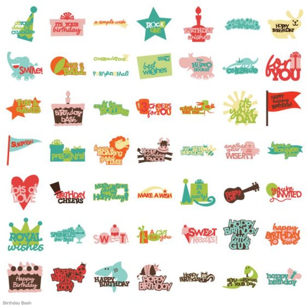 Cricut BIRTHDAY BASH shape & font - Picture 3 of 16